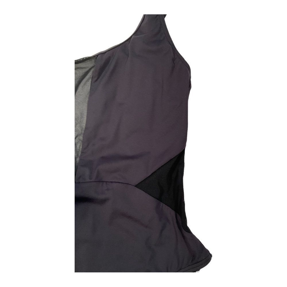 La Blanca Women’s Black one piece with sheer cut outs swimsuit Size 10 - Picture 2 of 15
